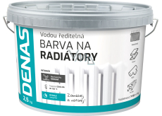 DENAS BARVA NA RADIÁTORY rychleschnoucí, 0100 bílá, 2,5 kg