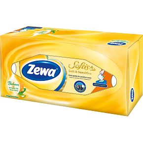 Zewa Softis Soft & Sensitive Box 4-warstwowe chusteczki papierowe, 80 szt.