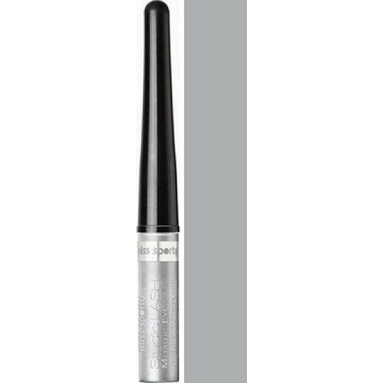 Miss Sporty Studio Lash Metallic tekutá oční linka 011 Silver Flirt 3,5 ml