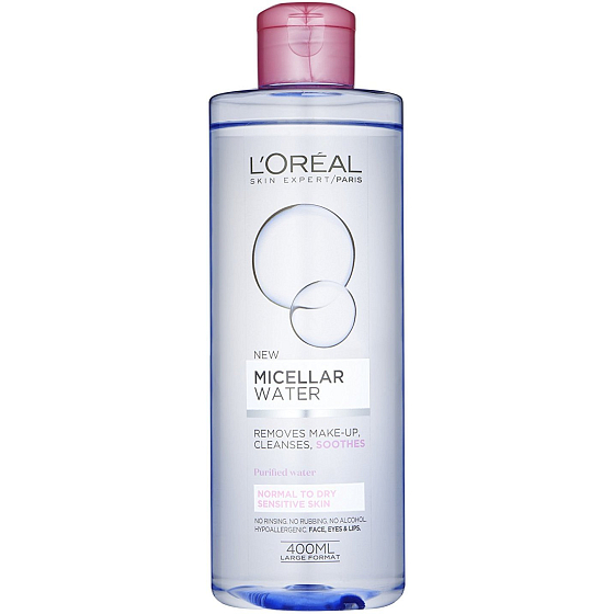 Loreal Paris Woda micelarna do demakijazu dla cery normalnej i suchej, wrażliwej 400 ml