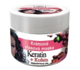 Bione Cosmetics Keratin & Kofein kremowa maska do włosów dla wszystkich typów włosów 260 ml