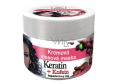 Bione Cosmetics Keratin & Kofein kremowa maska do włosów dla wszystkich typów włosów 260 ml