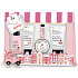 Baylis & Harding Jahodový cupcake tekuté tělové mýdlo 50 ml + Malinová panna cotta sprchový krém 60 ml + Cheesecake z bílé čokolády krém na ruce 30 ml + Cukrová mandle krystalky do koupele 70 g + Jahodový cupcake pomáda na rty 5 g, kosmetická sada