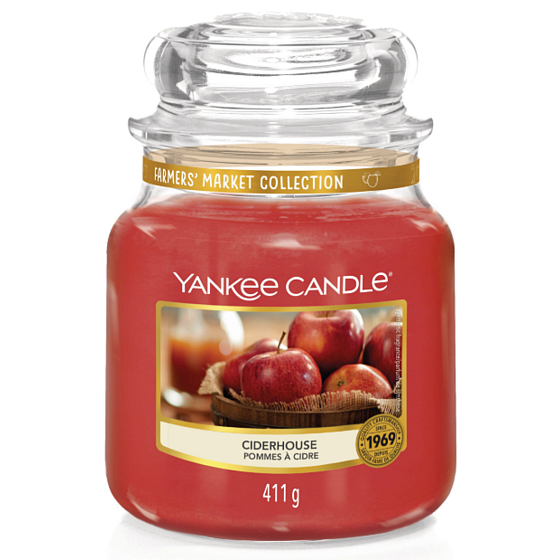 Yankee Candle Ciderhouse - Jablečný mošt vonná svíčka Classic střední sklo 411 g