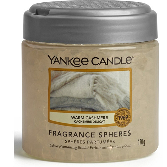 Yankee Candle Warm Cashmere - Hřejivý kašmír Spheres voňavé perly neutralizují pachy a osvěží malé prostory 170 g