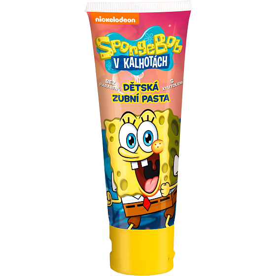 SpongeBob pasta do zębów bez parabenów z ksylitolem dla dzieci 75 ml
