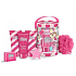 Grace Cole Flying Chairs šumivá koule do koupele 50 g + konfety do koupele 25 g + pěna do koupele 50 ml + mycí gel 50 ml + tělový krém 50 ml + nylonová mycí žínka pro děti kosmetická sada