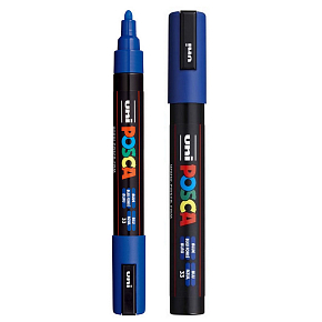 Posca Uniwersalny akrylowy marker 1,8 - 2,5 mm Niebieski PC-5M