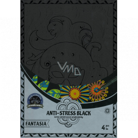 Antystresowe kolorowanki Fantazja 21 x 30 cm 4 sztuki