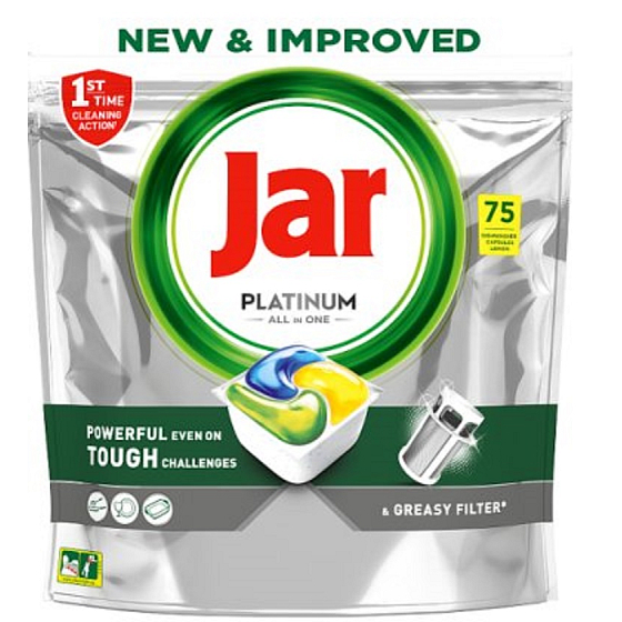 Jar Platinum All in One Cytryna kapsułki do zmywarki 75 sztuk