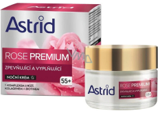 Astrid Rose Premium 55+ ujędrniający i wypełniający krem nocny dla dojrzałej cery 50 ml