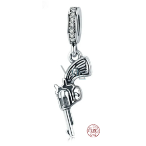 Zawieszka ze srebra próby 925 Colt - broń, charms do bransoletki