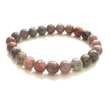 Spinel bransoletka elastyczna naturalny kamień, kuleczka 8 mm /16 - 17 cm, szczęście-dobry humor