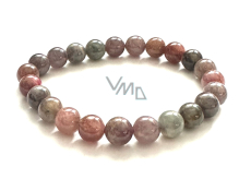 Spinel bransoletka elastyczna naturalny kamień, kuleczka 8 mm /16 - 17 cm, szczęście-dobry humor