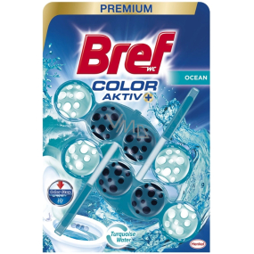 Bref Premium 4 Blue Aktiv Color Ocean WC blok pro hygienickou čistotu a svěžest Vaší toalety, zabarvuje vodu do modra 2 x 50 g, duopack