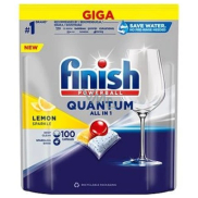 Finish Quantum All in 1 Lemon Sparkle tablety do myčky nádobí 100 kusů