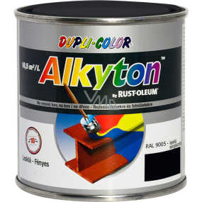 Dupli-Color Alkyton Lesk, samozákladowa farba na rdzę, Ral 9005 czarna, 250 ml Dupli-Color Alkyton Lesk, samozákladowa farba na rdzę, Ral 9005 czarna, 250 ml