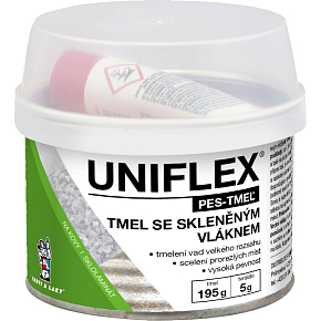 Uniflex PES-TMEL włókno szpachla ze szklanymi włóknami, 200 g