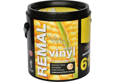 REMAL Vinyl Color mat omyvatelná barva na zeď, 610 pastelově žlutá, 3,2 kg