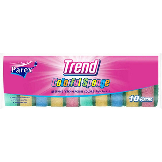 Parex Trend gąbki do naczyń, 10 sztuk