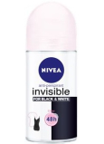 Nivea Invisible Black & White Clear kulkowy antyperspirant dezodorant roll-on dla kobiet 50 ml