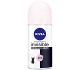 Nivea Invisible Black & White Clear kulkowy antyperspirant dezodorant roll-on dla kobiet 50 ml