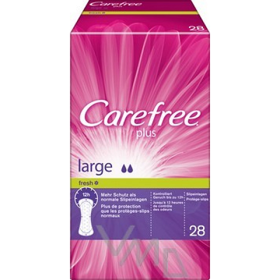 Carefree Plus Large Fresh slipové intimní vložky 28 kusů