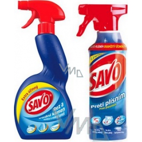 Savo Proti plísním 500 ml a Savo Rez a vodní kámen 500 ml