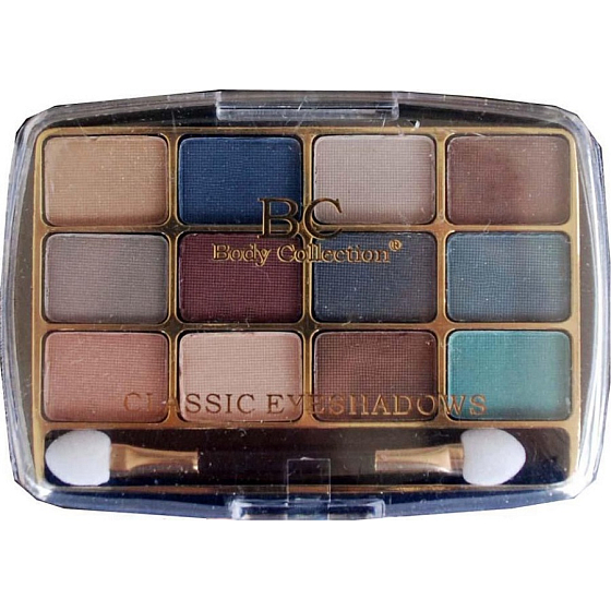 Body Collection Classic Eyeshadow Kosmetická kazeta oční stíny Set 2 12 x 1 g
