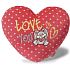 Nici Love You Polštář plyšový srdce 40 cm