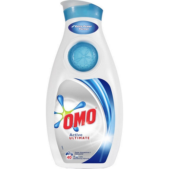 Omo Active Ultimate gel na praní, bílé prádlo 40 dávek 1,4 l