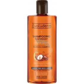 Evoluderm Argan Divin vyživující šampon pro velmi suché a poškozené vlasy s arganovým olejem 400 ml