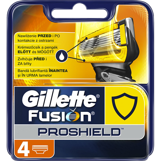 Gillette Fusion Proshield náhradní hlavice 4 kusy pro muže
