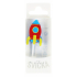 Albi Dortová svíčka single - Raketa, 2,5 cm