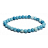 Larimar bransoletka elastyczny kamień naturalny, kulka 6 mm / 16 - 17 cm, kamień legendarnej Atlantydy