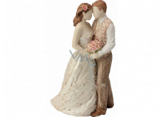 Arora Design Uroczystość miłości rzeźba zakochanego pary Figurka z żywicy 17 cm