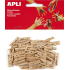 Apli Drewniane kółeczka naturalne 25 x 3 mm 45 sztuk