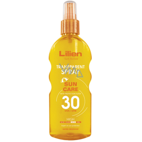 Lilien Sun Active Transparent SPF30 wodoodporny spray do opalania 200 ml Lilien Sun Active Transparent SPF30 wodoodporny spray do opalania 200 ml