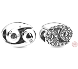 Charm Srebrny 925 znak zodiaku Błyszczący Rak, koralik na bransoletkę