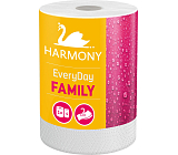 Harmony Family Everyday 2-warstowe ręczniki papierowe 44 m, 1 rolka