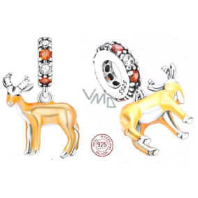 Zawieszka ze srebra próby 925 Antylopa, charms do bransoletki