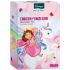 Kneipp Księżniczka i jednorożec Kąpielowa pianka dla dziewczynek 40 ml + Magia jednorożca Pękające kule do kąpieli 60 g + Bomba do kąpieli jednorożec 85 g, zestaw kosmetyczny dla dzieci