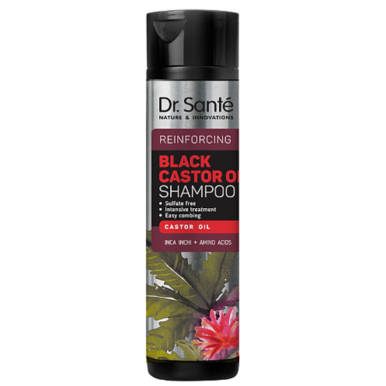 Dr. Santé Black Castor Oil Wzmacniający szampon do wszystkich typów włosów 250 ml