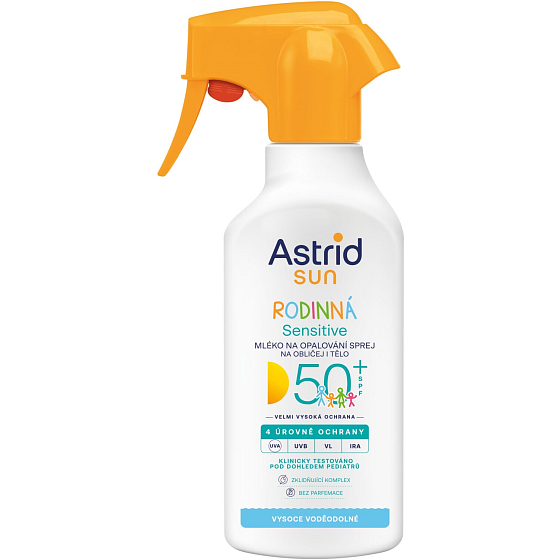 Astrid Sun Sensitive OF50+ mleko do opalania rodzinne 270 ml