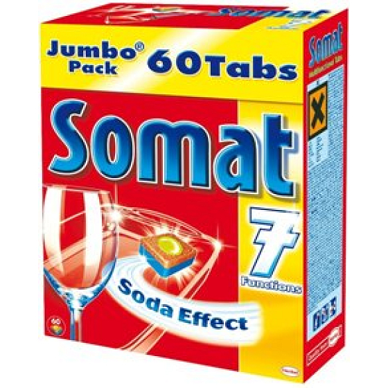 Somat 7 tablety do myčky na nádobí 60 tablet & čistič myčky