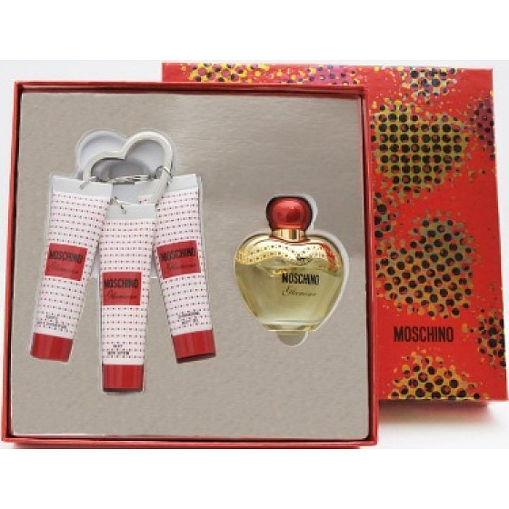 Moschino Glamour parfémovaná voda pro ženy 50 ml + tělové mléko 30 ml + SBG 30 ml + sprchový gel 30 ml, dárková sada