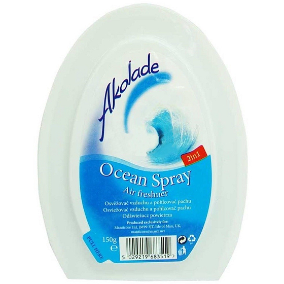 Akolade Ocean 2v1 gelový osvěžovač vzduchu 150 g