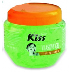 Mika Kiss Silver silně tužící vlasový gel 250 ml