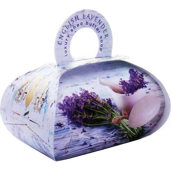 English Soap Anglická Levandule přírodní parfémované toaletní mýdlo s bambuckým máslem 260 g