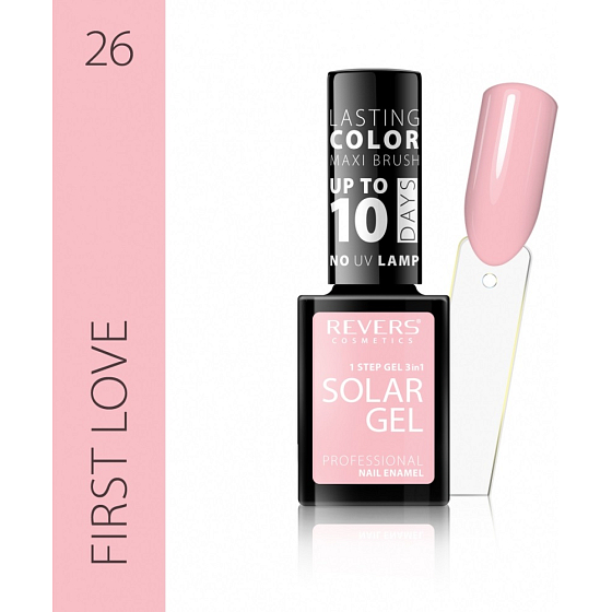 Revers Solar Gel gelový lak na nehty 26 First Love 12 ml